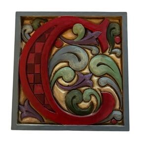 Decorative Letter C Tile
